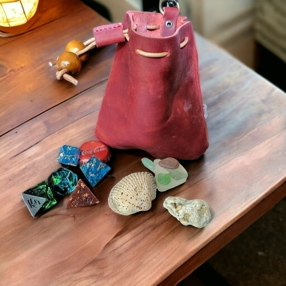 Artisan leather pouch NEW